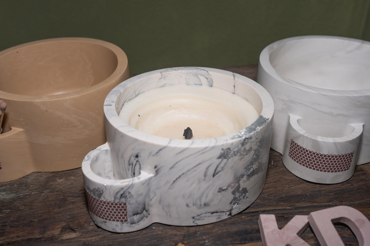 Kaars in pot inclusief lucifers